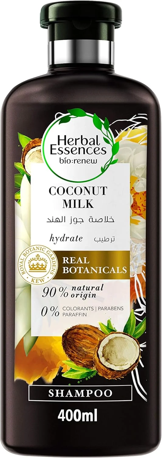 شامپو شیر نارگیل Herbal Essences Bio:Renew حجم 400 میلی لیتر شامپو شیر نارگیل Herbal Essences Bio:Renew حجم 400 میلی لیتر