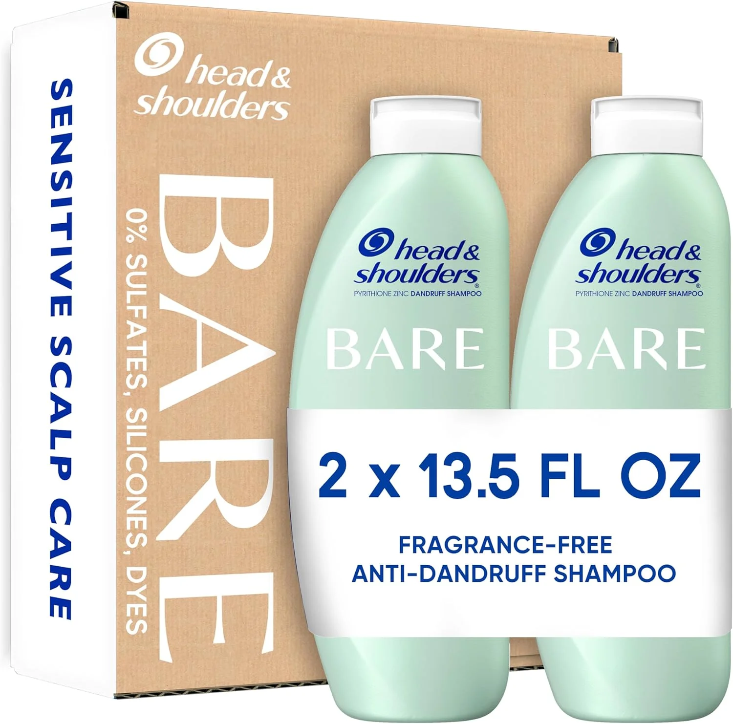 شامپو ضد شوره سر و شانه مدل BARE، بدون عطر، مراقبت از پوست سر حساس، بدون سولفات، بدون سیلیکون، بدون رنگ، بطری های سازگار با محیط زیست، ایمن برای انواع مو، 400 میلی لیتر (مجموعه 2 عددی) شامپو ضد شوره سر و شانه مدل BARE، بدون عطر، مراقبت از پوست سر حساس، بدون سولفات، بدون سیلیکون، بدون رنگ، بطری های سازگار با محیط زیست، ایمن برای انواع مو، 400 میلی لیتر (مجموعه 2 عددی)