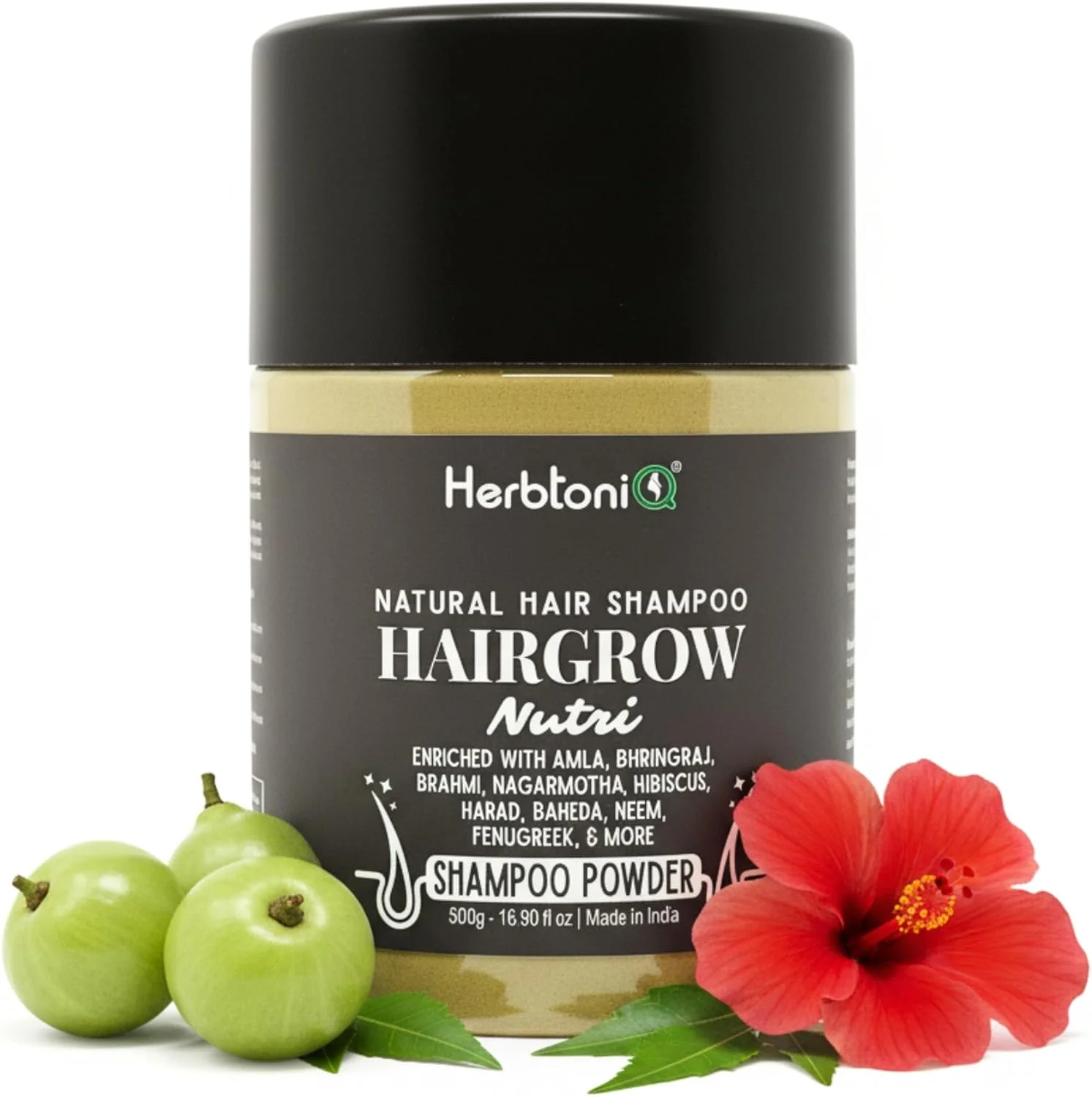 شامپو تقویت کننده مو هربتونیک Hairgrow Nutri غنی شده با آمله، برینگراج، برهمی، ناگارموتا، هیبیسکوس و سایر گیاهان دارویی برای آقایان و بانوان - کاملا ارگانیک برای رشد مو، کاهش ریزش مو و شوره سر - پودری شامپو تقویت کننده مو هربتونیک Hairgrow Nutri غنی شده با آمله، برینگراج، برهمی، ناگارموتا، هیبیسکوس و سایر گیاهان دارویی برای آقایان و بانوان - کاملا ارگانیک برای رشد مو، کاهش ریزش مو و شوره سر - پودری