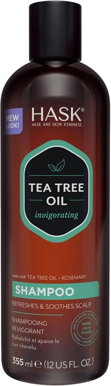 شامپو روغن درخت چای و رزماری هاسک 355 میلی لیتر شامپو روغن درخت چای و رزماری هاسک 355 میلی لیتر