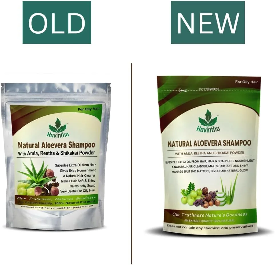 شامپو موی طبیعی هاوینتا با پودر گیاهی آملا، ریتا، شیکاکای و آلوئه ورا برای آقایان و بانوان | برای موهای چرب | شامپو بدون پارابن و سولفات - 227 گرم شامپو موی طبیعی هاوینتا با پودر گیاهی آملا، ریتا، شیکاکای و آلوئه ورا برای آقایان و بانوان | برای موهای چرب | شامپو بدون پارابن و سولفات - 227 گرم