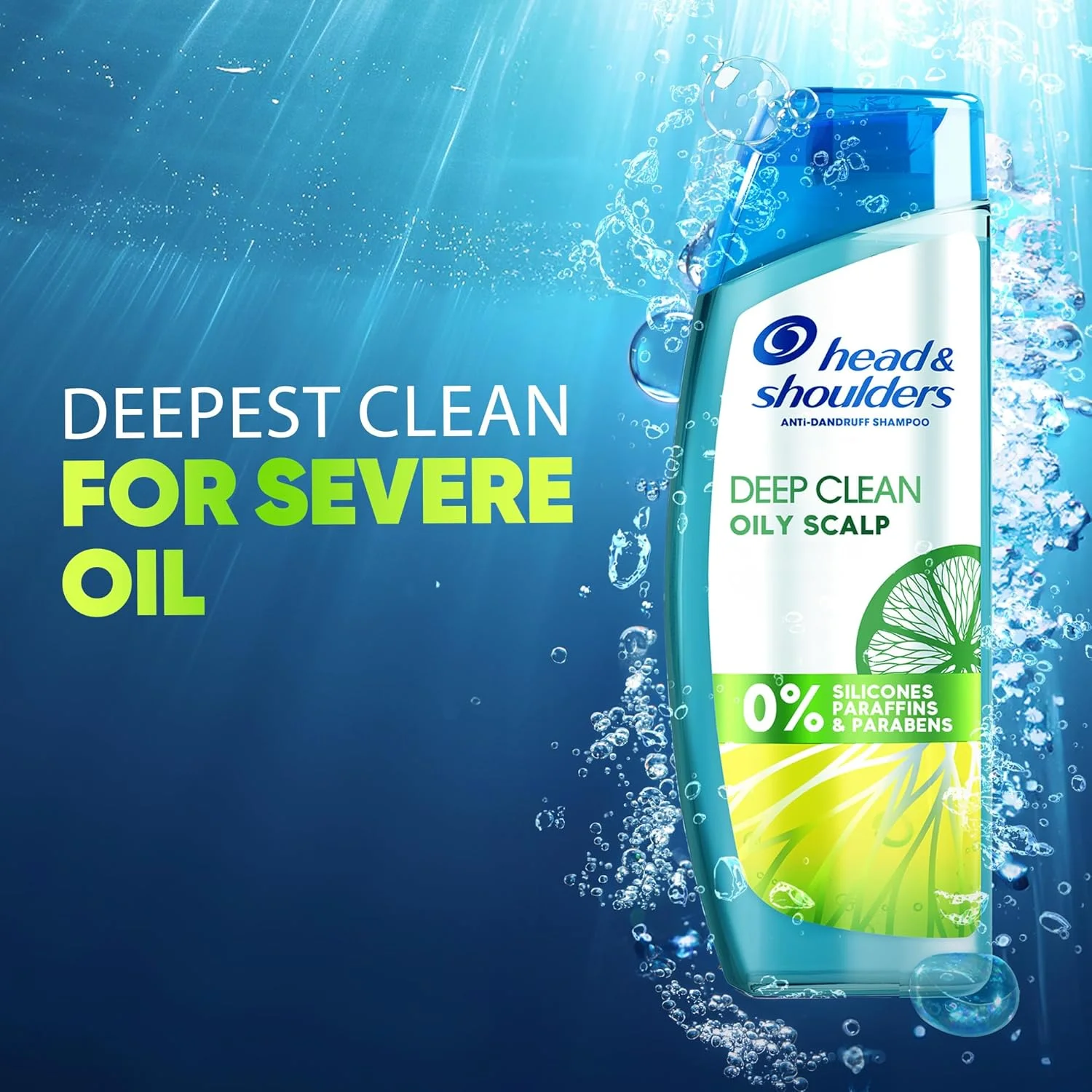 شامپو ضد شوره سر و موی چرب Head & Shoulders Deep Clean، فاقد سیلیکون، پارابن و پارافین، 400 میلی لیتر شامپو ضد شوره سر و موی چرب Head & Shoulders Deep Clean، فاقد سیلیکون، پارابن و پارافین، 400 میلی لیتر