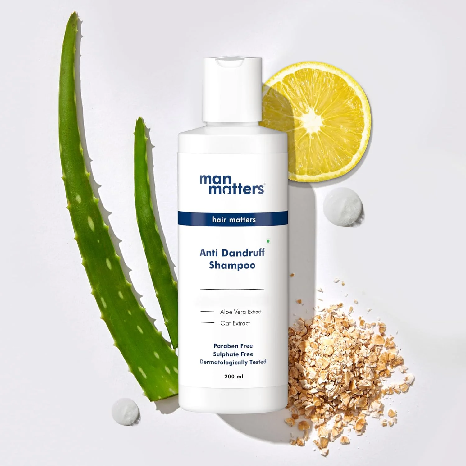 شامپو ضد شوره پیشرفته آقایان من ماتررز | آلوئه ورا و ویتامین B5 | 1% کتوکونازول | بدون پوسته ریزی، خارش و خشکی پوست | با همکاری متخصصان پوست | بدون سولفات | 200 میلی لیتر شامپو ضد شوره پیشرفته آقایان من ماتررز | آلوئه ورا و ویتامین B5 | 1% کتوکونازول | بدون پوسته ریزی، خارش و خشکی پوست | با همکاری متخصصان پوست | بدون سولفات | 200 میلی لیتر