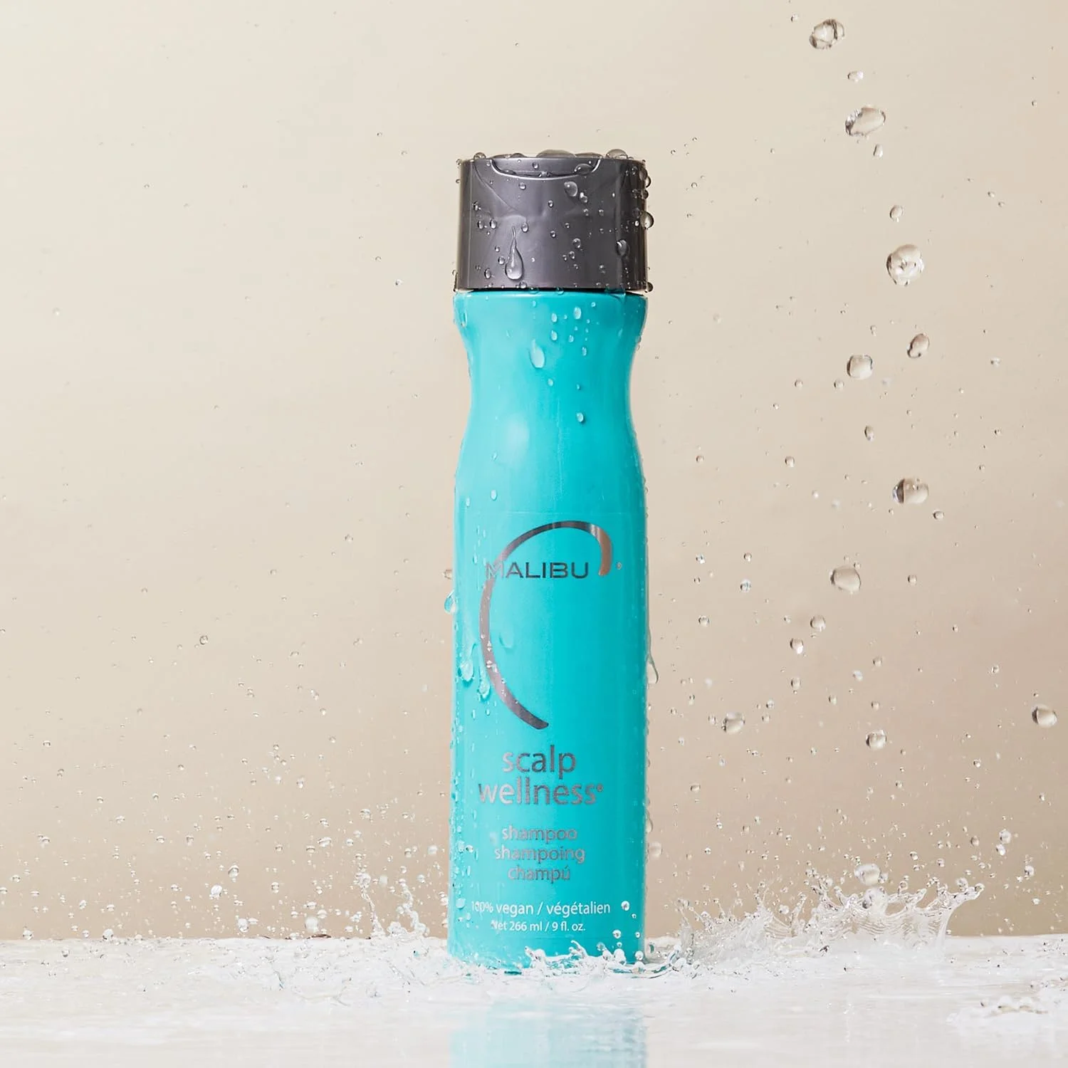 شامپو مراقبت از پوست سر Malibu C، تسکین دهنده و مرطوب کننده پوست سر خشک، حاوی روغن نعناع، شامپو غیر تحریک کننده و نشاط بخش برای پوست سر، 266 میلی لیتر