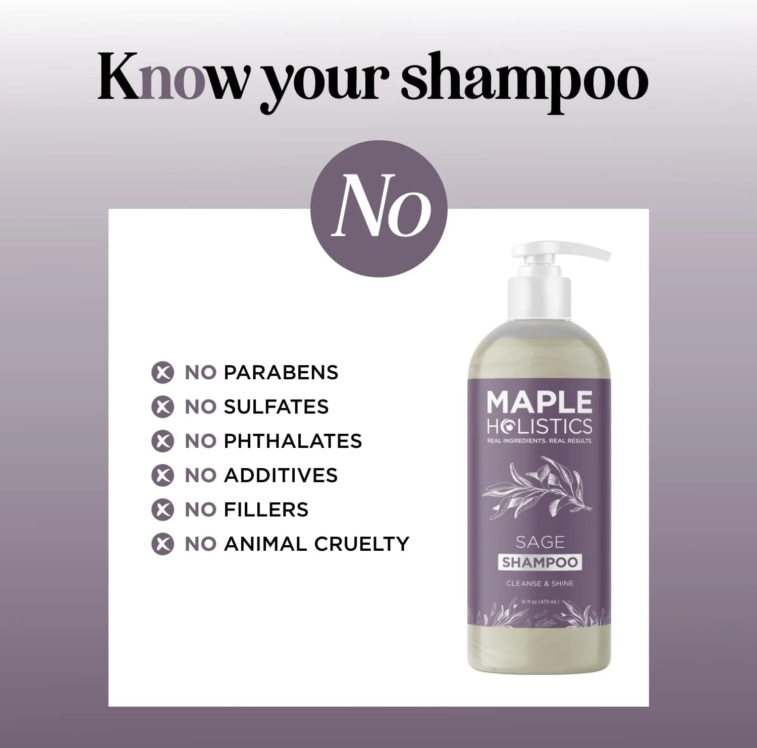 میپل هولیستیکس، شامپو مریم گلی، فرمول ویژه، 473 میلی لیتر میپل هولیستیکس، شامپو مریم گلی، فرمول ویژه، 473 میلی لیتر