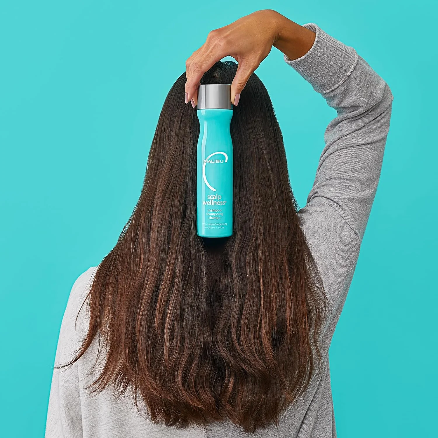 شامپو مراقبت از پوست سر Malibu C، تسکین دهنده و مرطوب کننده پوست سر خشک، حاوی روغن نعناع، شامپو غیر تحریک کننده و نشاط بخش برای پوست سر، 266 میلی لیتر