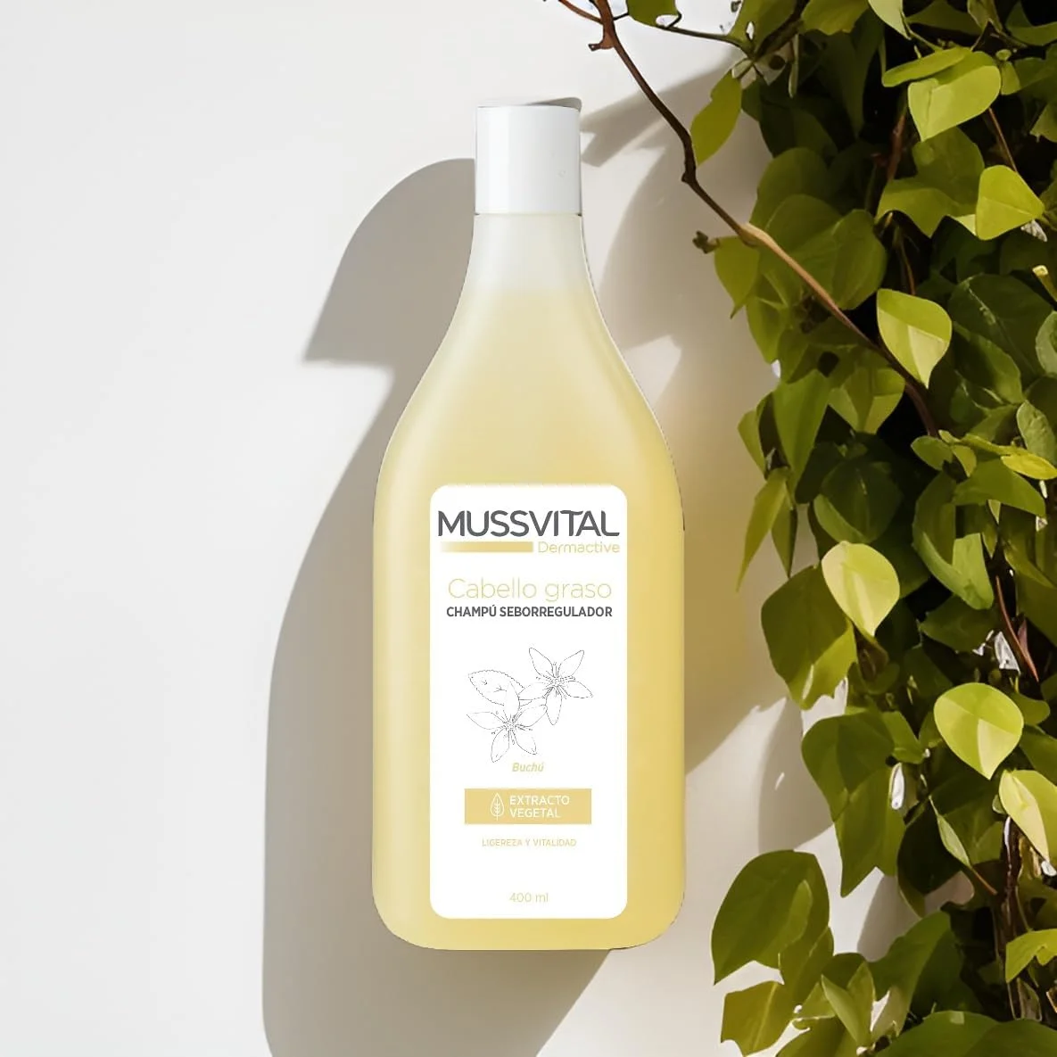 شامپو موسویتال درماکتیو برای موهای چرب، بوچو، 400 میلی لیتر