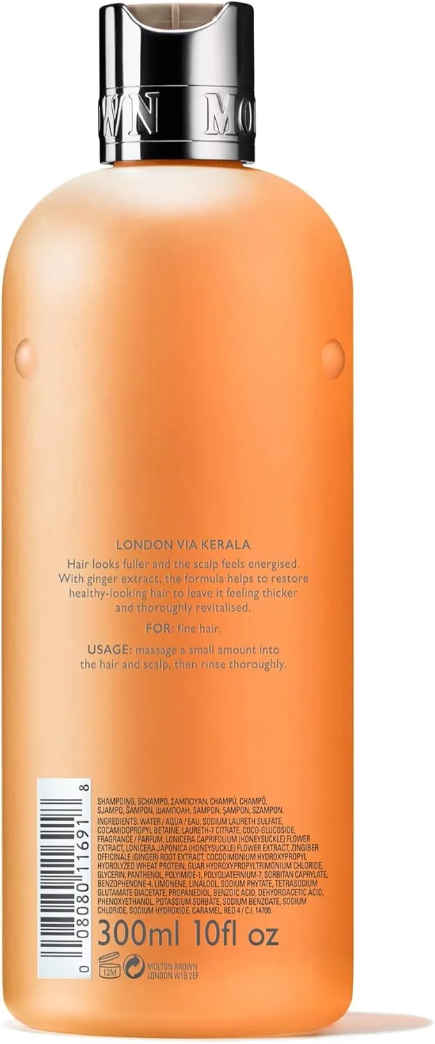 شامپو ضخیم کننده مو مولتون براون با عصاره زنجبیل 300 میلی لیتر