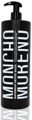 شامپو کربن فعال سم زدای مو مونچو مورنو Bathman مناسب موهای چرب و نوک خشک تنظیم کننده چربی 1 لیتر