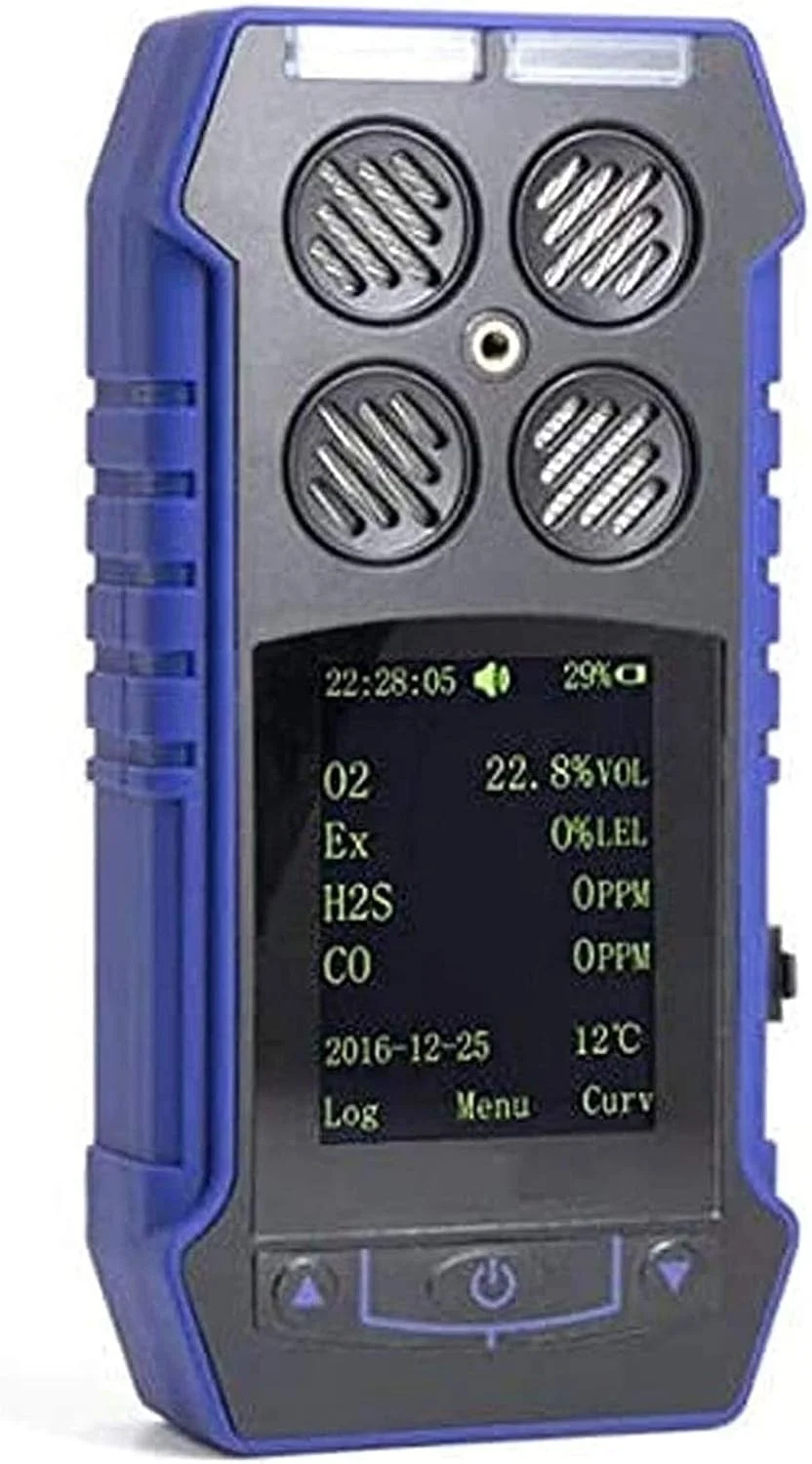 دستگاه تشخیص نشت گاز ZXM - دستگاه تشخیص گاز قابل حمل 4 در 1 O2، CO، H2S، LEL توسط Forensics