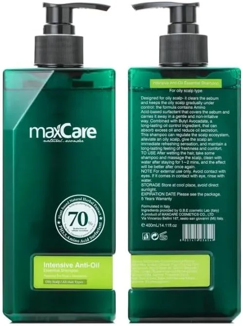 شامپو اسنشیال ضد چربی و ضد شوره سر مکس کر شامپو اسنشیال ضد چربی و ضد شوره سر مکس کر
