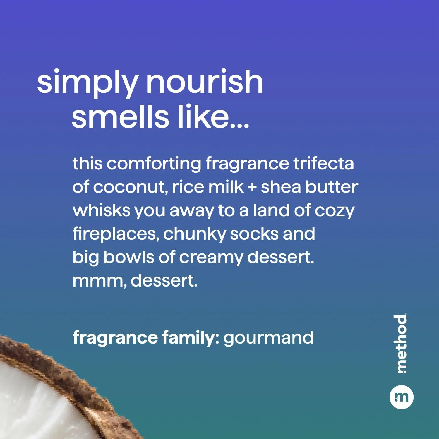 شامپو مرطوب کننده Method، تغذیه کننده ساده با رایحه شی باتر، نارگیل و شیر برنج، بدون پارابن و سولفات، 414 میلی لیتر (بسته 1 عددی)