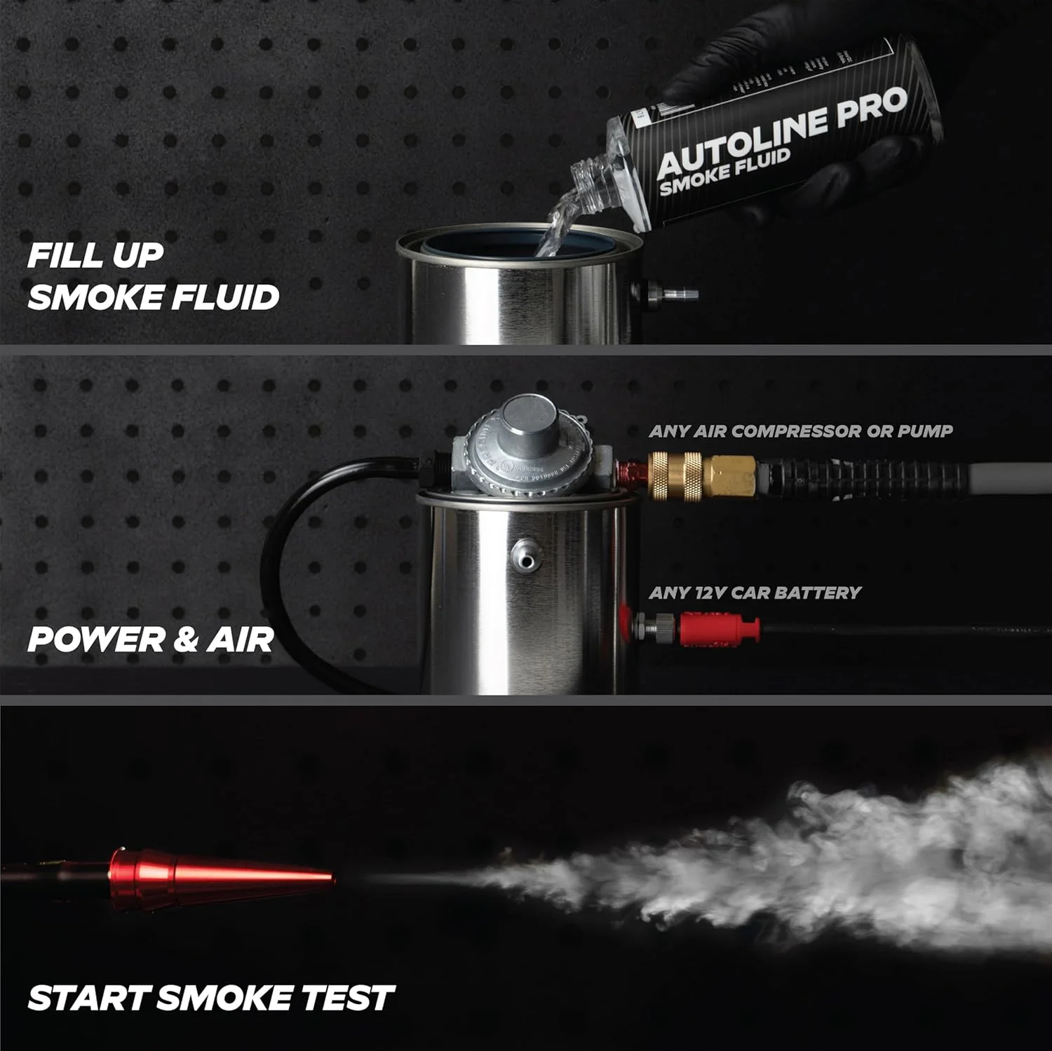 دستگاه تشخیص نشت دود خودرو AutoLine Pro، تستر عیب یابی EVAP و خلاء، سری اقتصادی