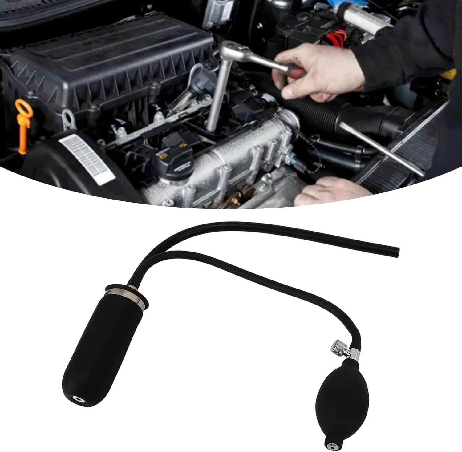 آداپتور ورودی آسان جهانی Banapoy، مثانه دستگاه دود خودرو، تستر تشخیصی نشت سوخت لوله ها، پلاگین نشت بادی برای آشکارساز نشت دود خودرو