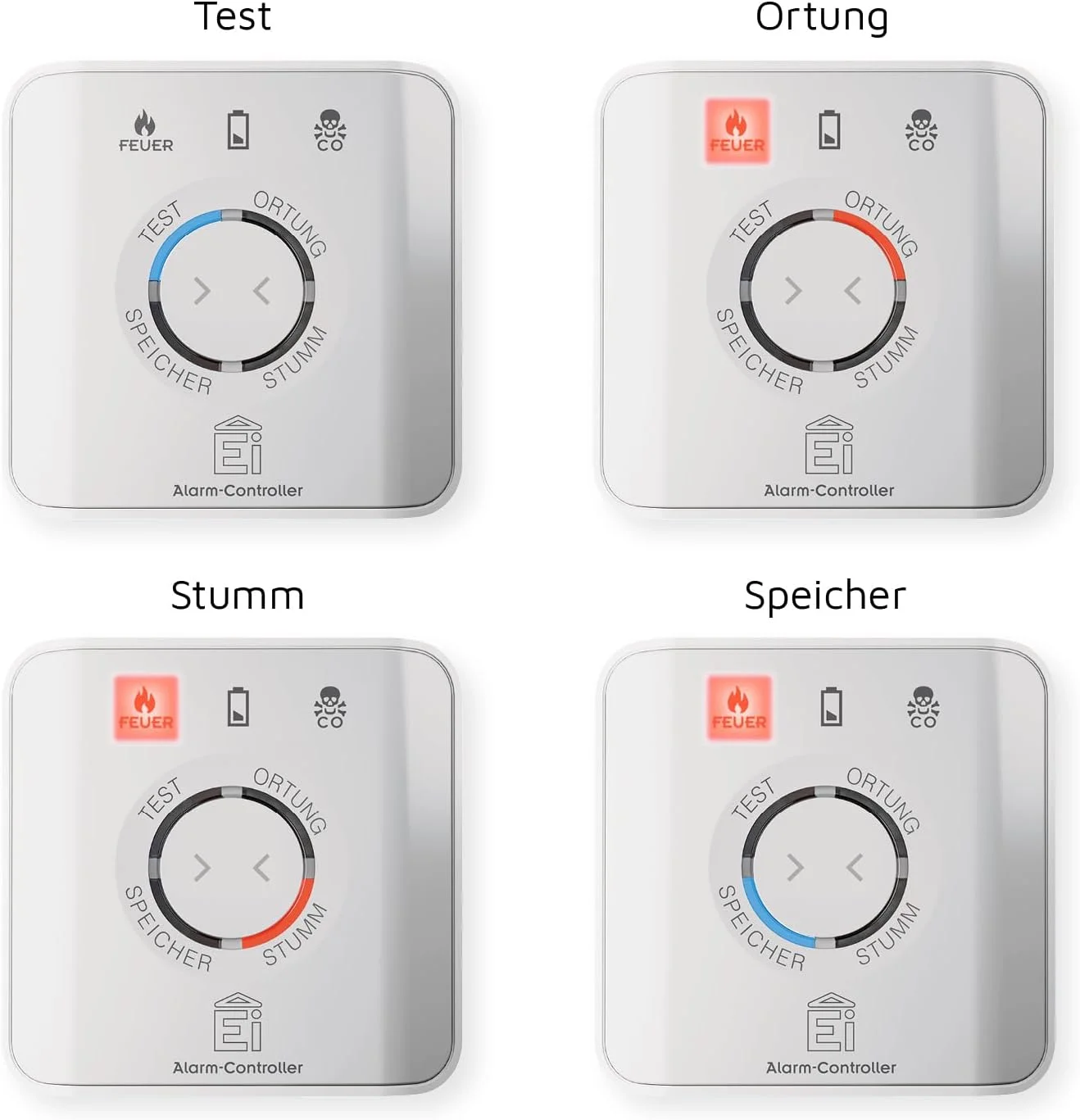 آیکو EI450-1XD EI450 دتکتور، 3 ولت، سفید