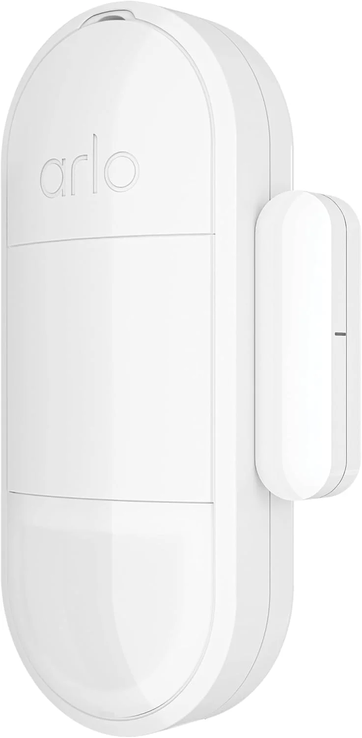 سنسور همه کاره Arlo MS1001 با 8 عملکرد برای سیستم امنیتی خانه، دزدگیر، آشکارساز دود و CO2، آشکارساز نشت آب، سنسور درب، 1