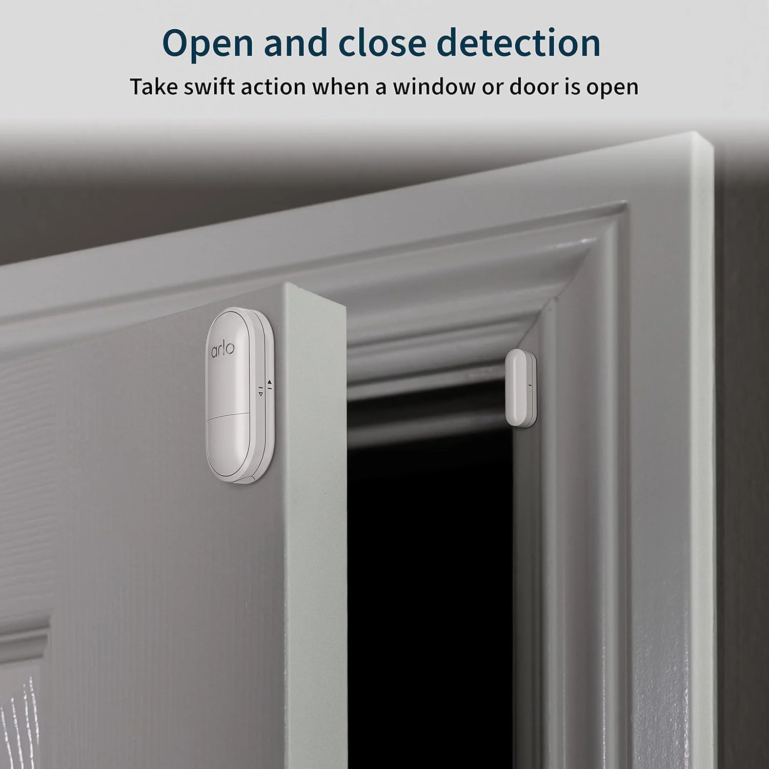 سنسور همه کاره Arlo MS1001 با 8 عملکرد برای سیستم امنیتی خانه، دزدگیر، آشکارساز دود و CO2، آشکارساز نشت آب، سنسور درب، 1