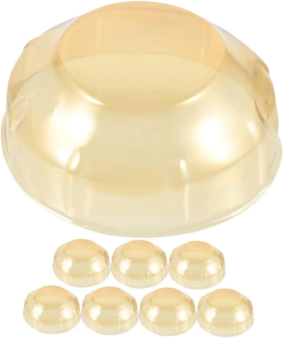 محافظ دتکتور دود BUGUUYO، محافظ صفحه دتکتور آلارم، محافظ دتکتور دود، کلاهک دتکتور دود محافظ آتش، پلاستیکی زرد، بسته 8 عددی