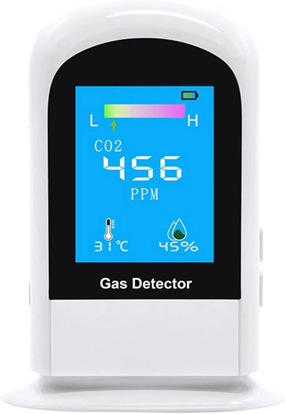 دستگاه تشخیص فرمالدهید قابل حمل Domary، مانیتور کیفیت هوای داخل ساختمان، مانیتور HCHO و TVOC با آلارم صوتی و نشانگر LED برای سیستم HVAC خانگی
