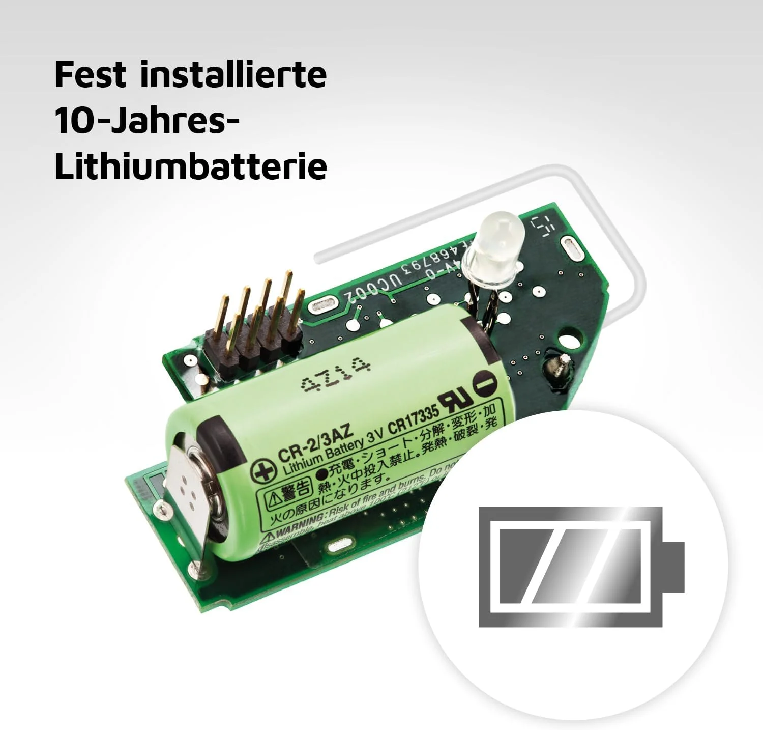 ماژول بی سیم حرفه ای Ei Electronics Ei600MRF، لوازم جانبی با عملکردهای پیشرفته برای آشکارسازهای حرارت و دود قابل اتصال به شبکه رادیویی، با باتری برای 10 سال، سبز