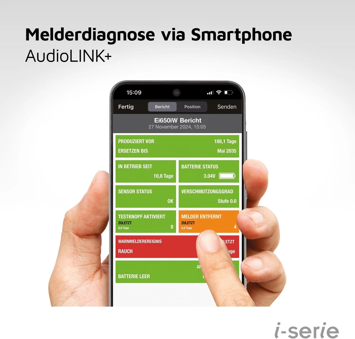 دتکتور دود حرفه ای Ei Electronics Ei650iW، دتکتور دود سری i با عملکرد AudioLINK و باتری برای 10 سال، قابلیت شبکه بی سیم اختیاری، سفید