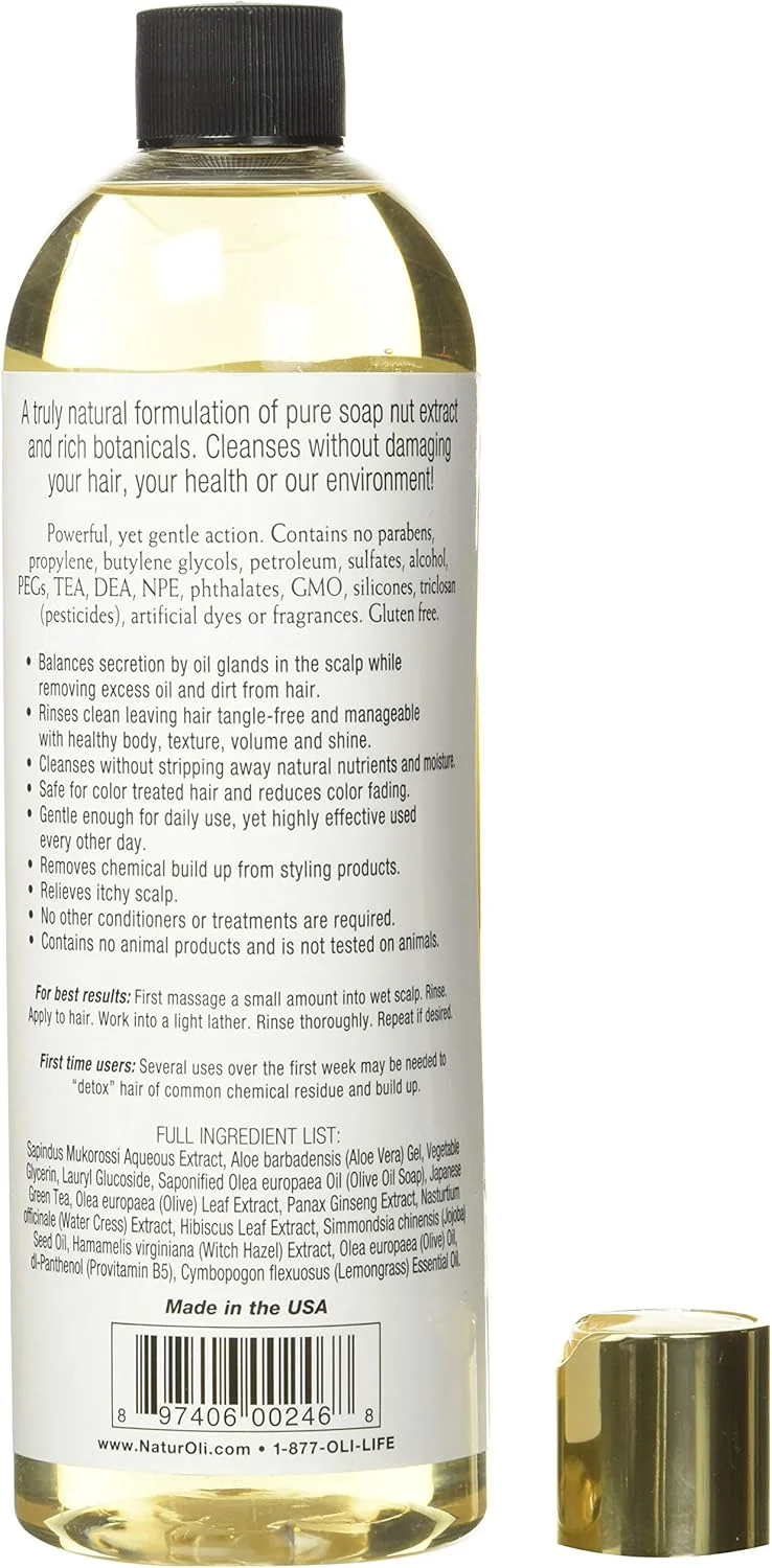 شامپو ناترالی سوپ نات/سوپ بری - مناسب موهای معمولی تا چرب 473 میلی لیتر، مراقبت از مو کاملا طبیعی. بدون سولفات. شامپو اکستریم هیر با سوپ نات/سوپ بری ارگانیک تایید شده توسط USDA ساخته شده است! بدون گلوتن. وگان.