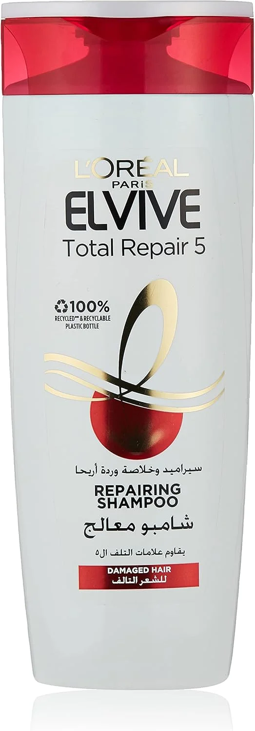 شامپو ترمیم کننده مو لورآل پاریس Elvive Total Repair 5 حجم 400 میلی لیتر