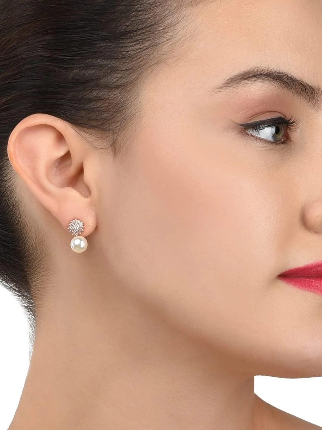 گوشواره های میخی معاصر زنانه ZAVERI PEARLS (طلایی) (Zpfk9516) گوشواره های میخی معاصر زنانه ZAVERI PEARLS (طلایی) (Zpfk9516)