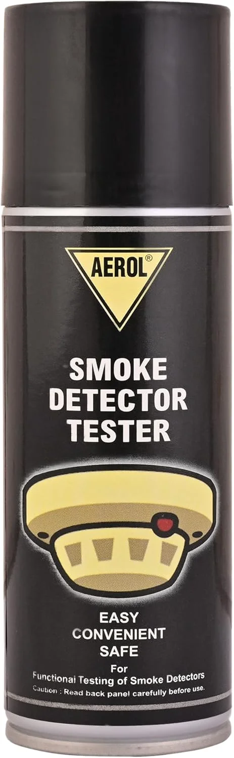 اسپری تست دتکتور دود Aerol، گرید 9981 (200 میلی لیتر/117 گرم) | اسپری دستی برای تست عملکرد دتکتورهای دود در خانه ها، دفاتر و کارخانه ها | اسپری تست آلارم آتش
