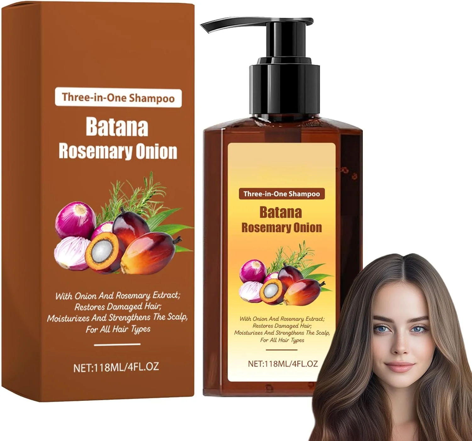 شامپو نرم کننده مغذی 3 در 1، شامپو روغن باتانا با عصاره رزماری، شامپو پیاز برای رشد مو، تقویت کننده ریشه و افزایش درخشندگی، کاهش ریزش مو، کنترل چربی و شوره سر (1) شامپو نرم کننده مغذی 3 در 1، شامپو روغن باتانا با عصاره رزماری، شامپو پیاز برای رشد مو، تقویت کننده ریشه و افزایش درخشندگی، کاهش ریزش مو، کنترل چربی و شوره سر (1)