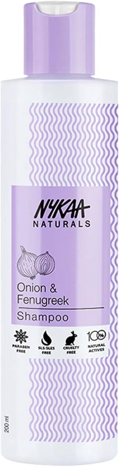شامپو رشد مو پیاز و شنبلیله Nykaa Naturals با پروتئین ابریشم هیدرولیز شده - بدون پارابن، 100% مواد فعال طبیعی، مناسب آقایان و بانوان، برای انواع مو - 200 میلی لیتر (200 میلی لیتر، پیاز و شنبلیله) شامپو رشد مو پیاز و شنبلیله Nykaa Naturals با پروتئین ابریشم هیدرولیز شده - بدون پارابن، 100% مواد فعال طبیعی، مناسب آقایان و بانوان، برای انواع مو - 200 میلی لیتر (200 میلی لیتر، پیاز و شنبلیله)