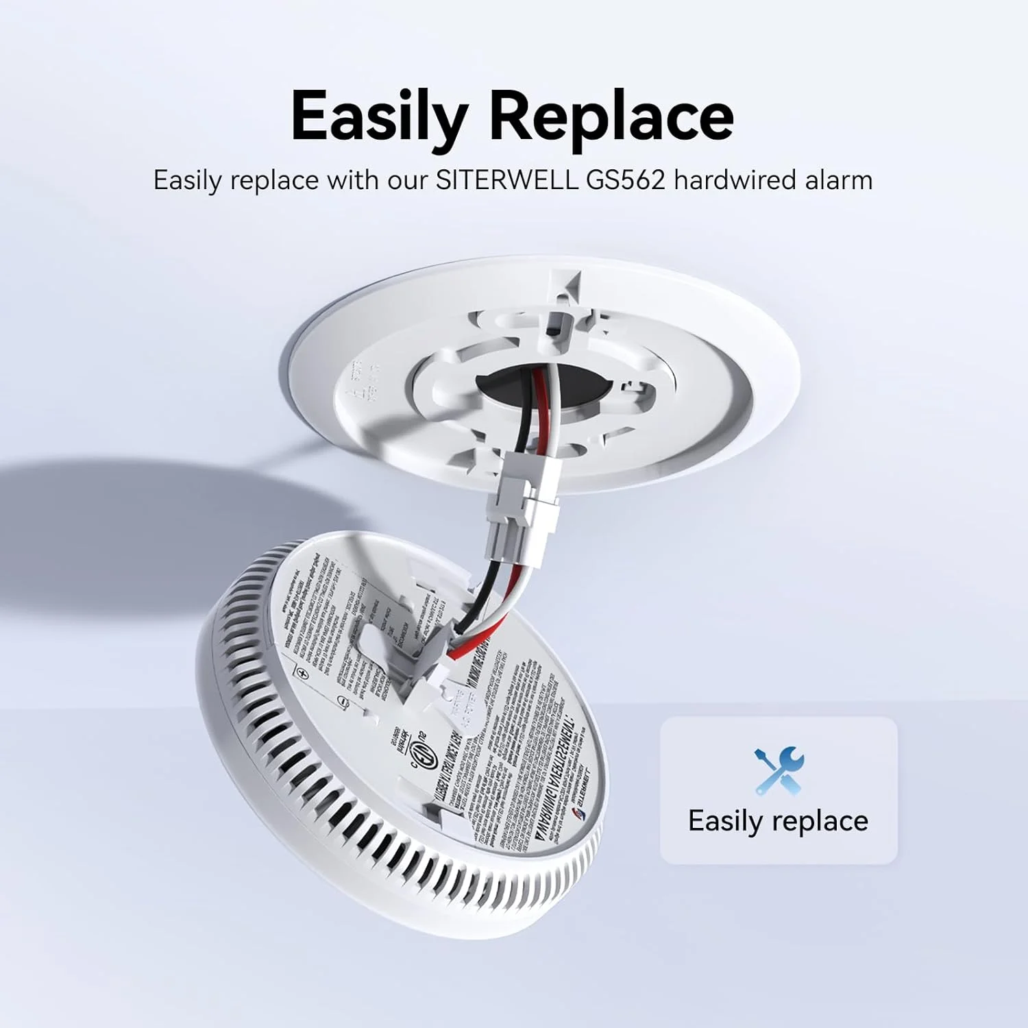 آداپتور اتصال سریع دتکتور دود SITERWELL GA6217F برای دتکتور دود و CO سیمی، سازگار با آلارم دود GS562A، سیمکشی آلارم دود برای نصب و مقاومسازی آسان، بستههای 6 عددی آداپتور اتصال سریع دتکتور دود SITERWELL GA6217F برای دتکتور دود و CO سیمی، سازگار با آلارم دود GS562A، سیمکشی آلارم دود برای نصب و مقاومسازی آسان، بستههای 6 عددی