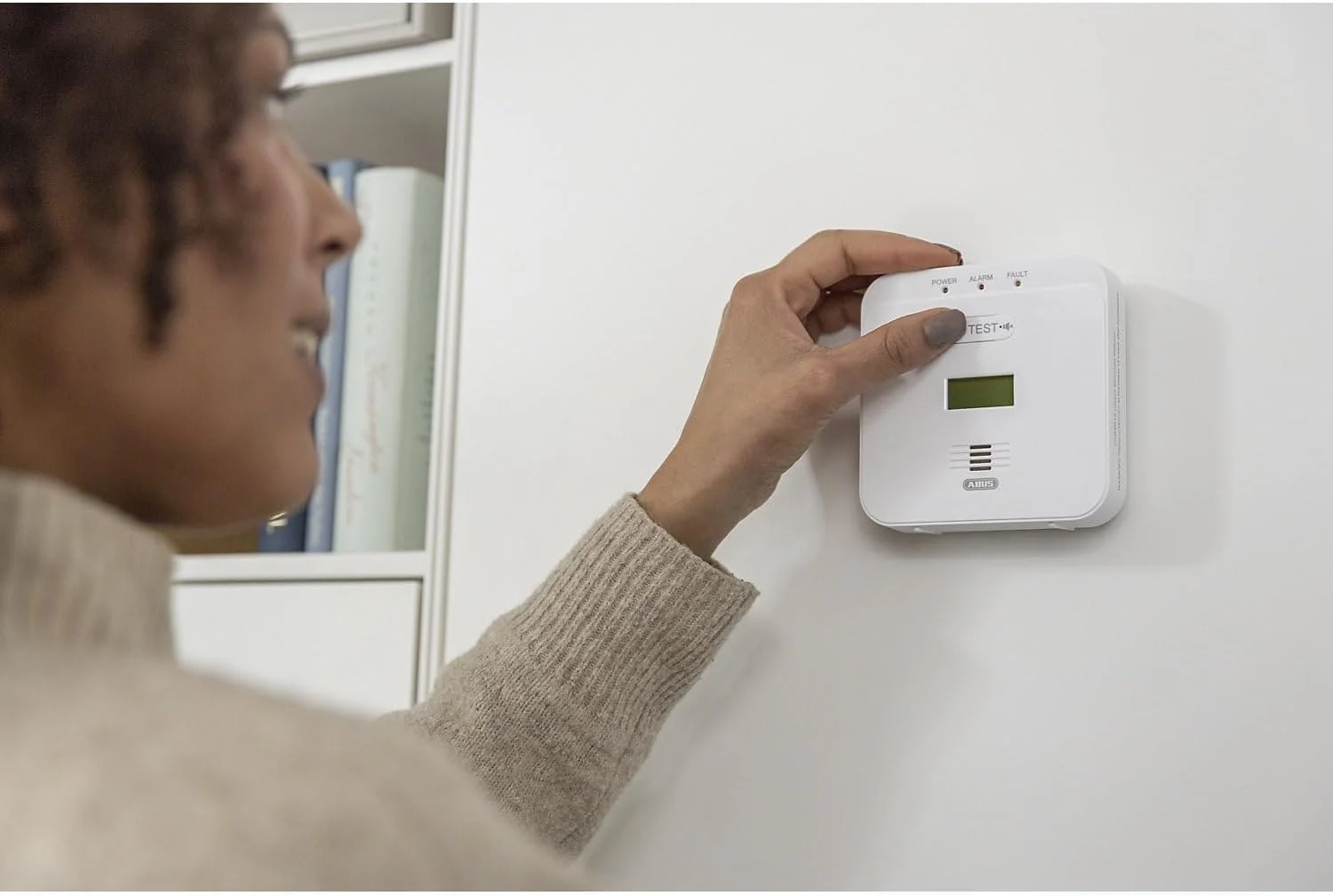 آشکارساز مونوکسید کربن ABUS COWM510، سفید