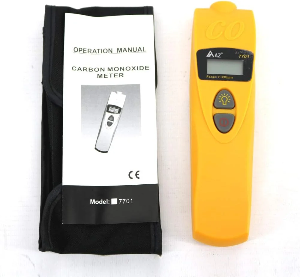 آشکارساز مونوکسید کربن دیجیتال قابل حمل AZ7701 مدل جیبی