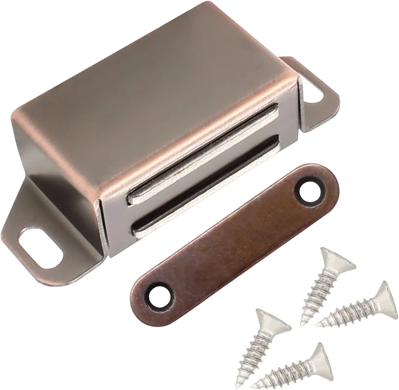 بسته 2 عددی قفل مغناطیسی درب Cionyce، قفل کابینت آهنربایی قهوه ای عتیقه، ضخامت 1.2 میلی متر، قفل مبلمان قهوه ای روغنی بسته 2 عددی قفل مغناطیسی درب Cionyce، قفل کابینت آهنربایی قهوه ای عتیقه، ضخامت 1.2 میلی متر، قفل مبلمان قهوه ای روغنی