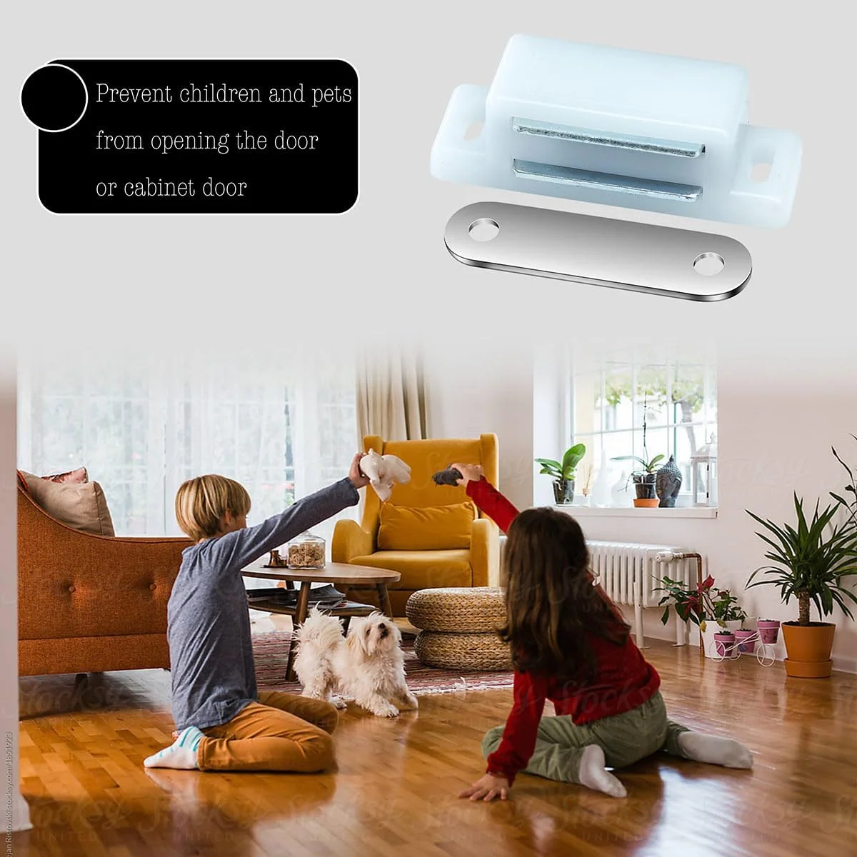 بسته 12 عددی قفل مگنتی درب کابینت ciciment، بست های سنگین درب کمد با پیچ برای آشپزخانه، کمد لباس و درب های مبلمان - پوسته پلاستیکی و صفحه فلزی (سفید) بسته 12 عددی قفل مگنتی درب کابینت ciciment، بست های سنگین درب کمد با پیچ برای آشپزخانه، کمد لباس و درب های مبلمان - پوسته پلاستیکی و صفحه فلزی (سفید)