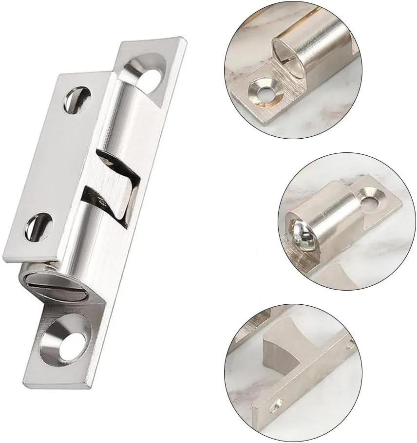 JIEDALIN 2 عدد قفل توپی دوگانه قابل تنظیم مسی با پیچ، قفل توپی درب کابینت برنجی، قفل مبلمان برای کابینت، کمد و جالباسی JIEDALIN 2 عدد قفل توپی دوگانه قابل تنظیم مسی با پیچ، قفل توپی درب کابینت برنجی، قفل مبلمان برای کابینت، کمد و جالباسی