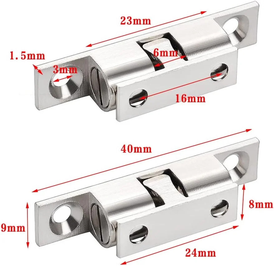 JIEDALIN 2 عدد قفل توپی دوگانه قابل تنظیم مسی با پیچ، قفل توپی درب کابینت برنجی، قفل مبلمان برای کابینت، کمد و جالباسی JIEDALIN 2 عدد قفل توپی دوگانه قابل تنظیم مسی با پیچ، قفل توپی درب کابینت برنجی، قفل مبلمان برای کابینت، کمد و جالباسی