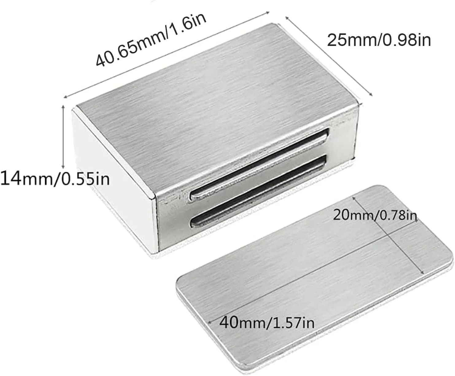 بسته چهارتایی قفل مگنتی درب Joyzzz، قفل کابینت استیل ضد زنگ سنگین با قدرت نگهداری بالا، قفل مگنتی مخفی برای کابینت آشپزخانه، کمد لباس، کشو و درب کمد بسته چهارتایی قفل مگنتی درب Joyzzz، قفل کابینت استیل ضد زنگ سنگین با قدرت نگهداری بالا، قفل مگنتی مخفی برای کابینت آشپزخانه، کمد لباس، کشو و درب کمد