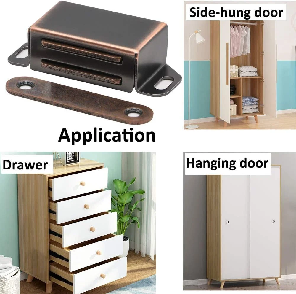 مگنت درب 9 کیلویی Kaileyouxiangongsi، قفل سنگین برای کابینت، کرکره، کمد، درب مبلمان، مگنت کابینت استیل ضد زنگ، برنز روغنی (بسته 4 عددی) مگنت درب 9 کیلویی Kaileyouxiangongsi، قفل سنگین برای کابینت، کرکره، کمد، درب مبلمان، مگنت کابینت استیل ضد زنگ، برنز روغنی (بسته 4 عددی)