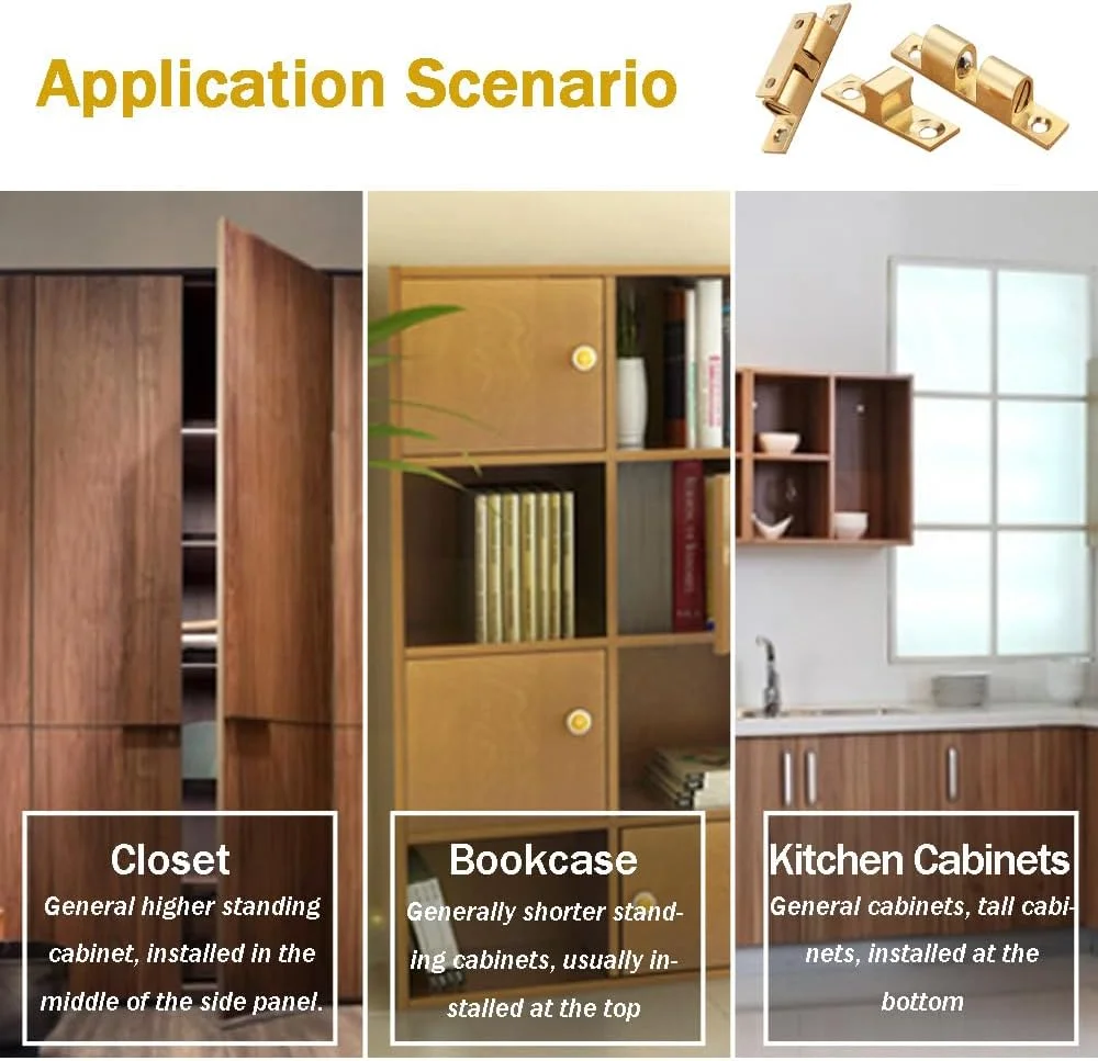 CEEYSEE بسته 6 عددی قفل دو توپی 50 میلی متری برنجی درب کابینت، قفل مبلمان با پیچ برای کابینت ها، قفسه های کتاب، درب های کمد (50 میلی متر / DQMK) CEEYSEE بسته 6 عددی قفل دو توپی 50 میلی متری برنجی درب کابینت، قفل مبلمان با پیچ برای کابینت ها، قفسه های کتاب، درب های کمد (50 میلی متر / DQMK)