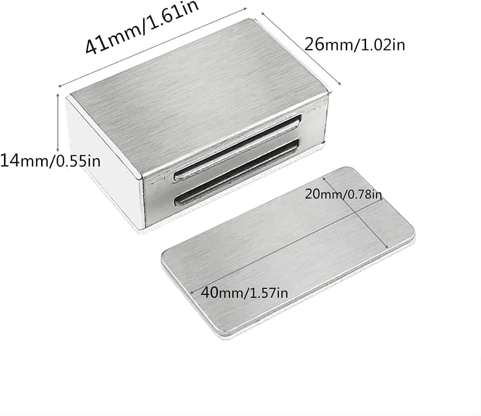 مگنت درب کابینت KASTWAVE، مگنت های قوی کشو، مگنت کابینت آشپزخانه، مگنت استیل ضد زنگ درب کابینت برای کمد و کشو (بسته 4 عددی) مگنت درب کابینت KASTWAVE، مگنت های قوی کشو، مگنت کابینت آشپزخانه، مگنت استیل ضد زنگ درب کابینت برای کمد و کشو (بسته 4 عددی)