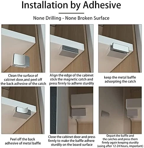 مگنت درب کابینت KASTWAVE، مگنت های قوی کشو، مگنت کابینت آشپزخانه، مگنت استیل ضد زنگ درب کابینت برای کمد و کشو (بسته 4 عددی) مگنت درب کابینت KASTWAVE، مگنت های قوی کشو، مگنت کابینت آشپزخانه، مگنت استیل ضد زنگ درب کابینت برای کمد و کشو (بسته 4 عددی)