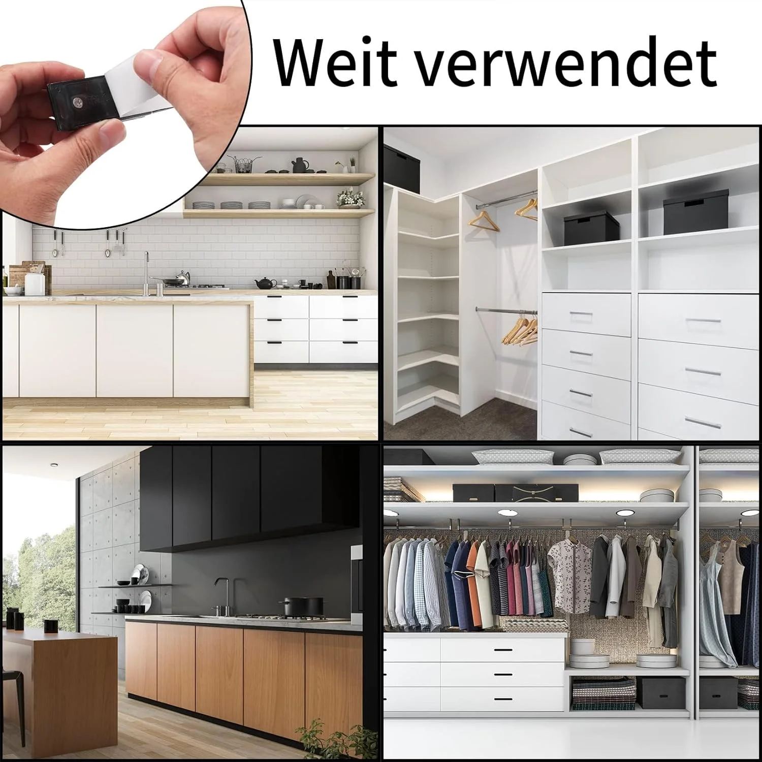 مگنت درب کابینت KASTWAVE، 6 عدد مگنت درب کابینت، مگنت درب کشویی برای درب کابینت آشپزخانه مگنت درب کابینت KASTWAVE، 6 عدد مگنت درب کابینت، مگنت درب کشویی برای درب کابینت آشپزخانه