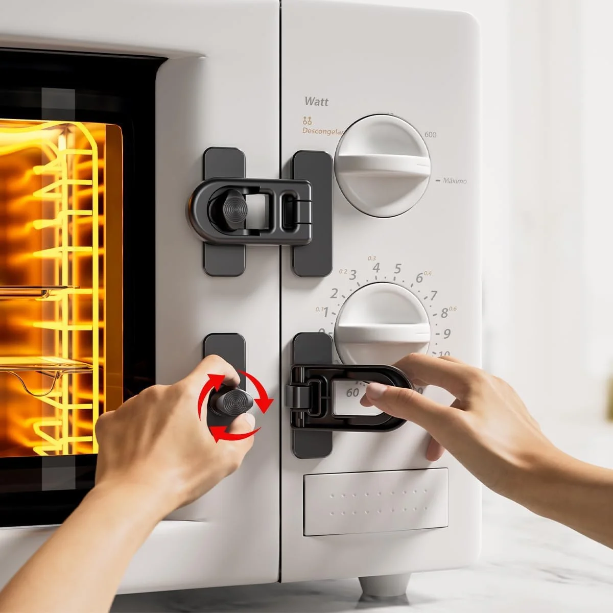 قفل یخچال کودک KASTWAVE، 2 عدد قفل کابینت کودک چند منظوره، قفل درب کودک بدون نیاز به سوراخکاری، قفل کابینت با چسب برای یخچال، فر، کمد، کشو، مشکی قفل یخچال کودک KASTWAVE، 2 عدد قفل کابینت کودک چند منظوره، قفل درب کودک بدون نیاز به سوراخکاری، قفل کابینت با چسب برای یخچال، فر، کمد، کشو، مشکی