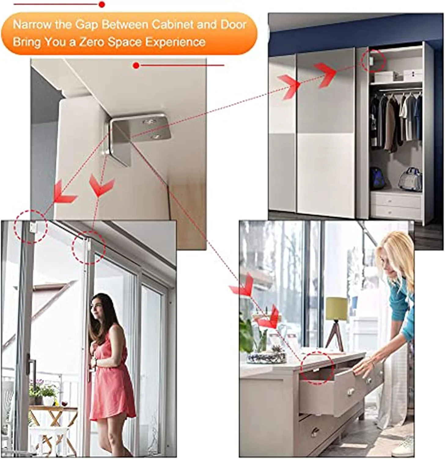 ست 2 عددی مگنت درب کابینت KASTWAVE، مگنت فوق العاده نازک برای درب کابینت، مگنت های چسبی برای کشو، قفل مگنتی برای بستن درب کمد و کابینت آشپزخانه ست 2 عددی مگنت درب کابینت KASTWAVE، مگنت فوق العاده نازک برای درب کابینت، مگنت های چسبی برای کشو، قفل مگنتی برای بستن درب کمد و کابینت آشپزخانه