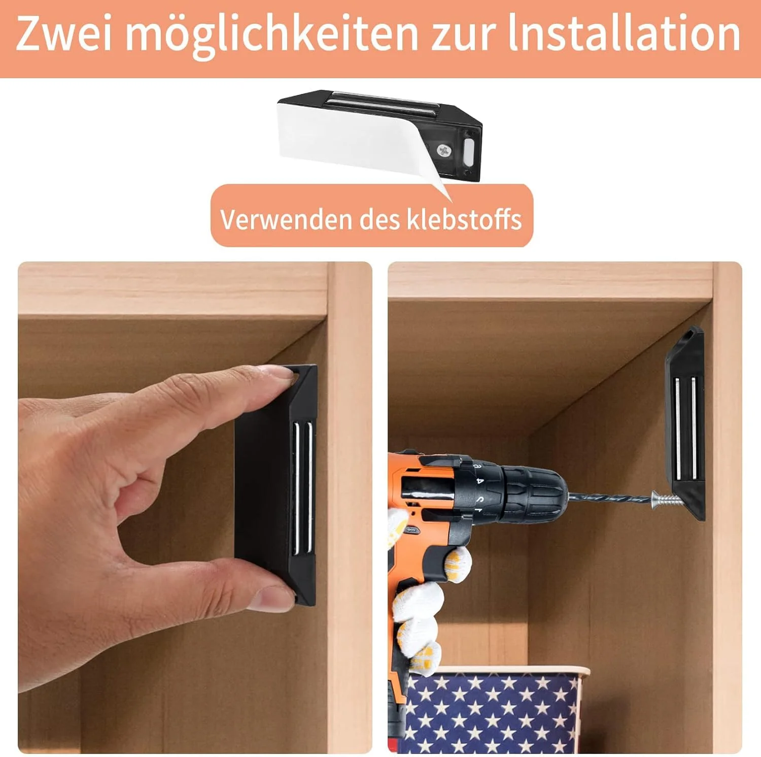 مگنت درب کابینت KASTWAVE، 6 عدد مگنت درب کابینت، مگنت درب کشویی برای درب کابینت آشپزخانه مگنت درب کابینت KASTWAVE، 6 عدد مگنت درب کابینت، مگنت درب کشویی برای درب کابینت آشپزخانه