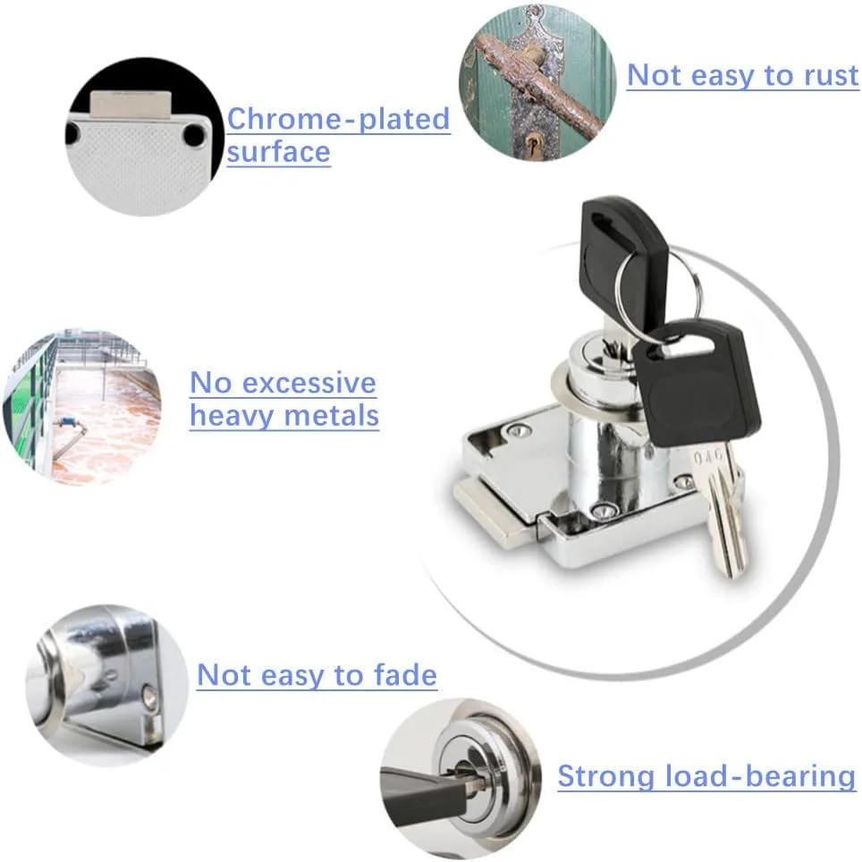 Mclcvp7re 2 مجموعه قفل کشو امنیتی قفل مبلمان سیلندر قفل زبانه آلیاژ روی برای جعبه پستی کشو کمد کابینت 22 میلی متر نقره ای Mclcvp7re 2 مجموعه قفل کشو امنیتی قفل مبلمان سیلندر قفل زبانه آلیاژ روی برای جعبه پستی کشو کمد کابینت 22 میلی متر نقره ای