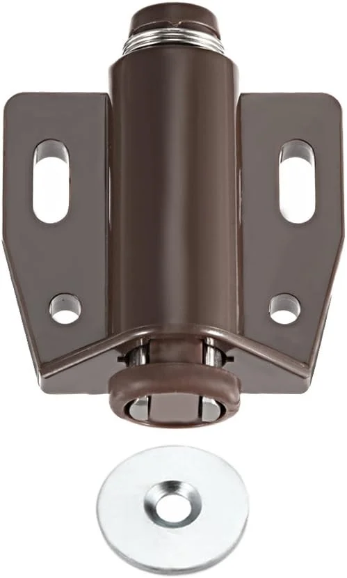 بست های مغناطیسی فشاری قهوه ای نایلونی برای درب کابینت و کرکره بست های مغناطیسی فشاری قهوه ای نایلونی برای درب کابینت و کرکره