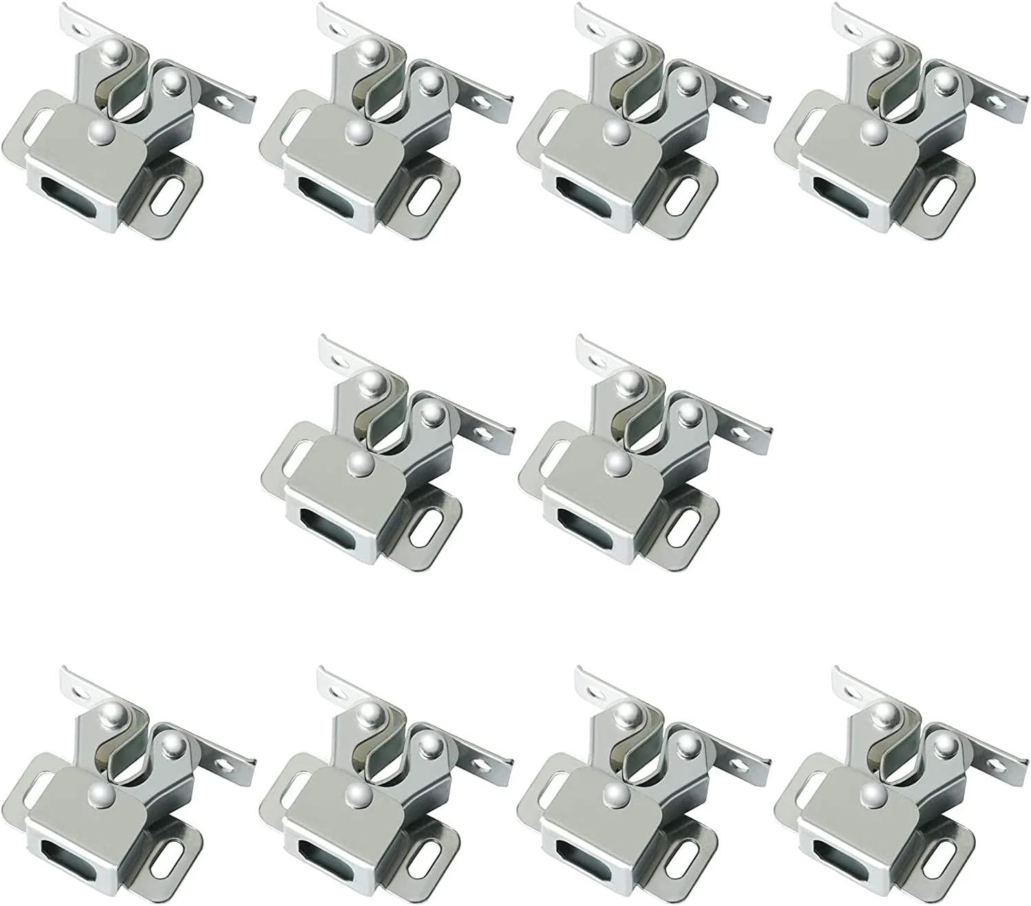 شیواکی 10 عدد قفل درب کابینت، قفل دو غلتکی، غلتک کابینت برای درب کمد (روی سفید) شیواکی 10 عدد قفل درب کابینت، قفل دو غلتکی، غلتک کابینت برای درب کمد (روی سفید)